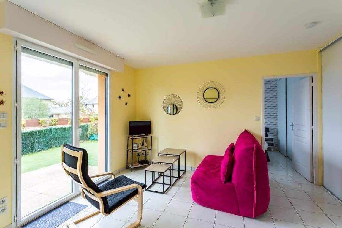 L'Opale - Joli Appartement Avec Jardin Et Garage Дінар Екстер'єр фото